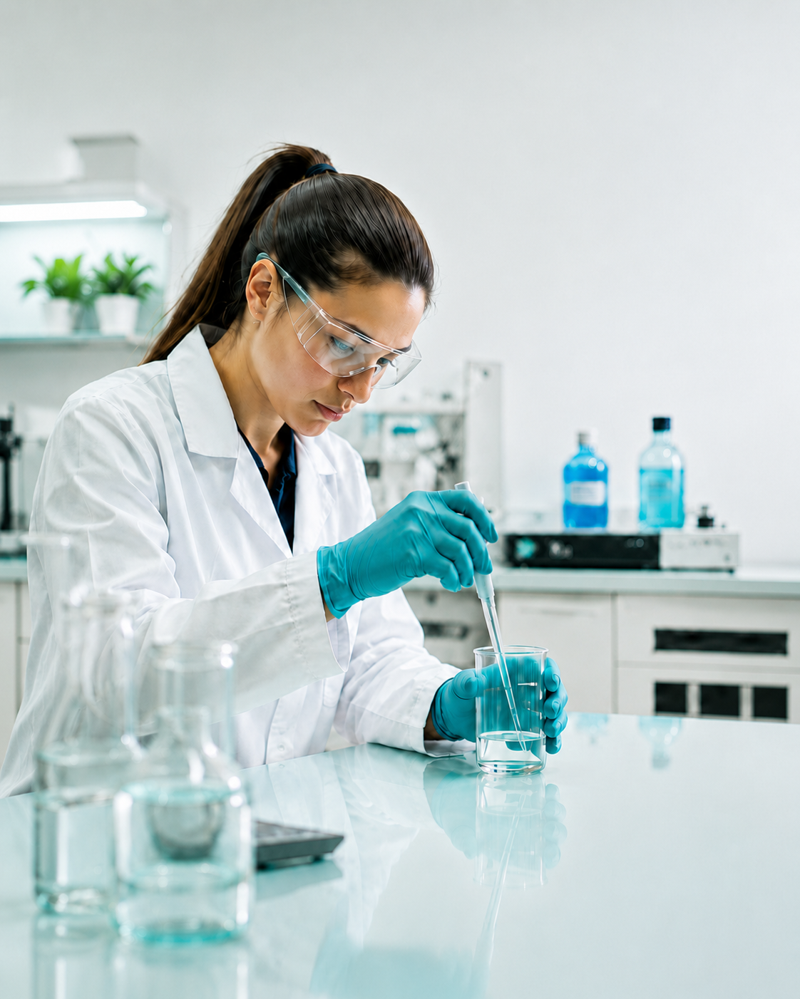 Persona disfrutando un vaso de agua purificada