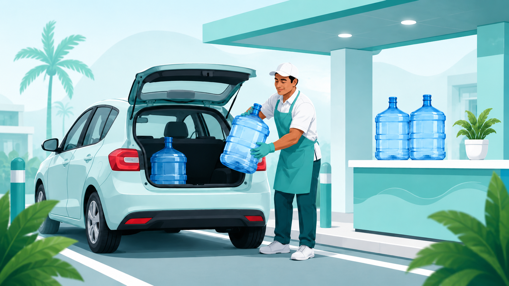 Servicio Auto Agua tipo drive-thru